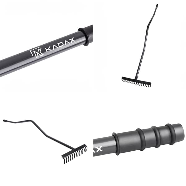 KADAX Løvrive Solid Ergonomisk 14-Tænders Græs Universal 150cm