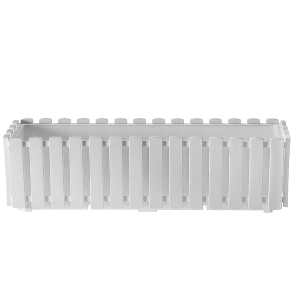 KADAX Balkonkasse Blomsterpotte 58x18x16,5 cm Hvid Balkon