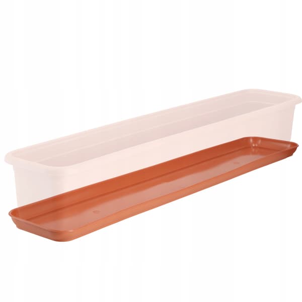 KADAX Blomkruksställ 80 cm Rektangulärt Plast Terrakottabricka