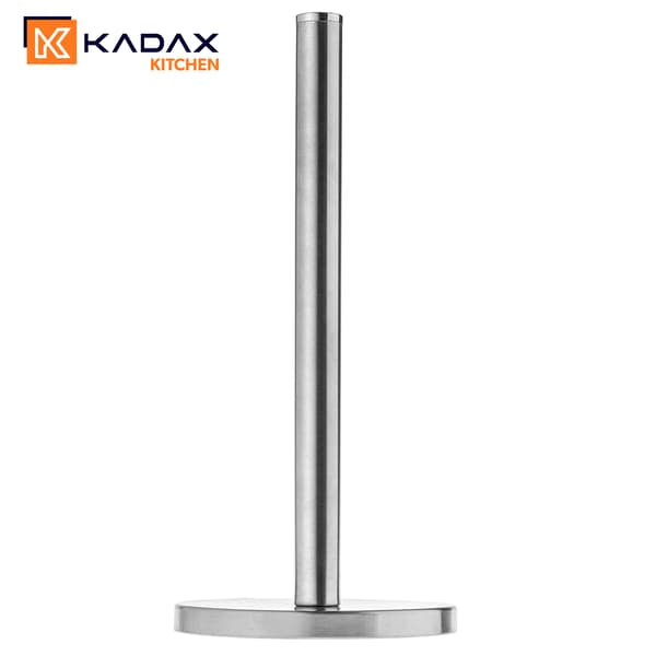 KADAX Ställ för pappershanddukar, stål, silver, kökshanddukar, stabil, 33 cm