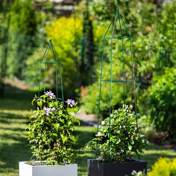 KADAX Havepergola Metalpyramide til Klatreplanter Rosesøjle 120 cm til Haven
