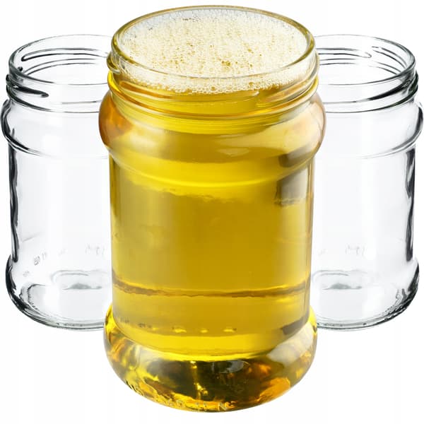 KADAX 10 stk. krukker 315 ml krukker til honning, marmelade, syltetøj, glas Fi 66
