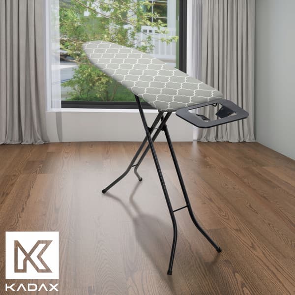 KADAX Strykbrädeöverdrag 144x44 cm Stretchbrädeöverdrag Grå
