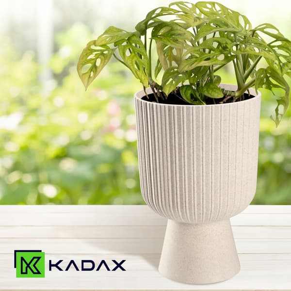 KADAX Blomkruka, Blomkruka, Gräsmatta, Plastlock, 18 cm, Blomställ, Beige