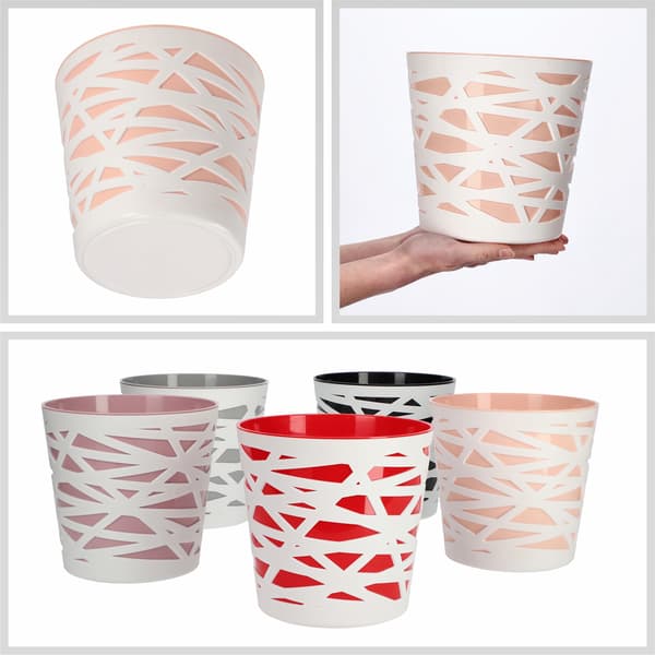 KADAX Urtepotte Plastikindsats til Blomster og Planter 19 cm Beige