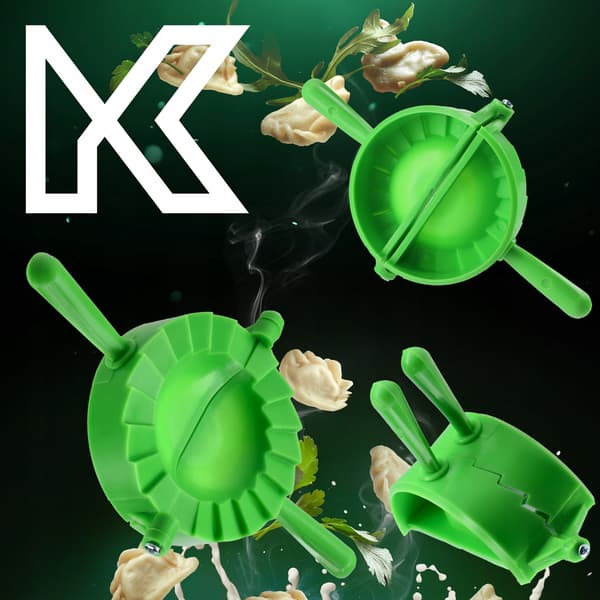KADAX Dumplingform, Dumplingskärare, Dumplingmaskin, Form, 2 st.