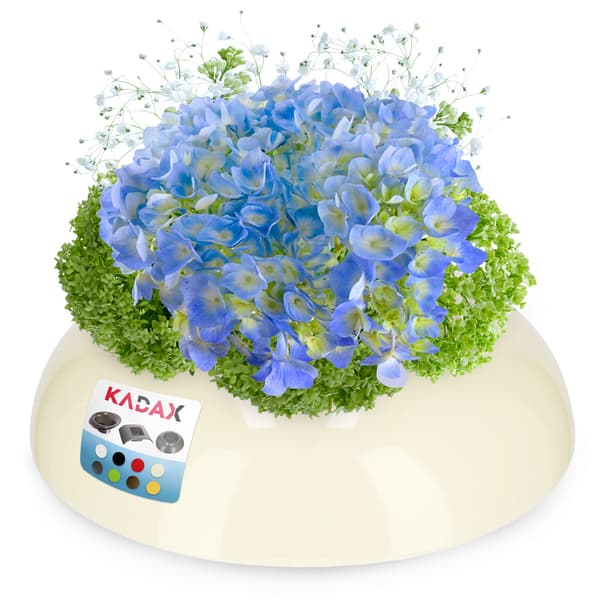 KADAX Urtepotteskjuler til Arrangementer Kompositioner Midterstykke Ikebana Base Creme 9,5cm