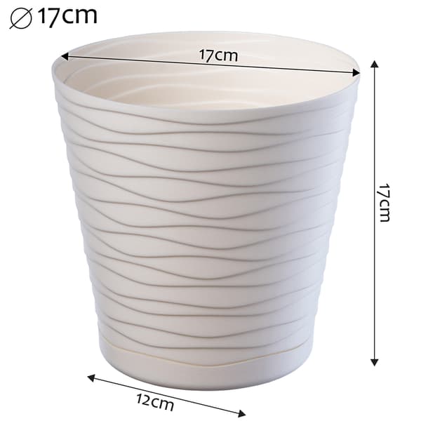 KADAX Urtepotte 17 cm Låg med Stativ Plastik Blomsterstativ