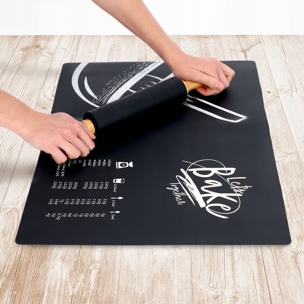 KADAX Silikone Bagemåtte 50x40cm Stor Skridsikker Måtte