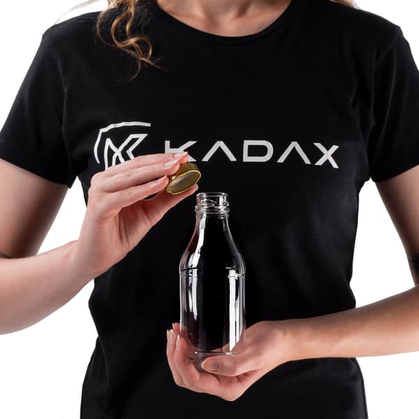 KADAX lasipullo 330 ml pullot viinille, likööreille, pontikkapulloille, Kubuś-korkit 10 kpl
