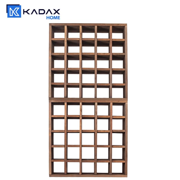 KADAX Vinställ i trä, 50 flaskor, alkoholskåp, 104 cm, set om 2