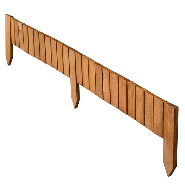 KADAX Palisade Havekant Træhegn Hamret Eg 10x114