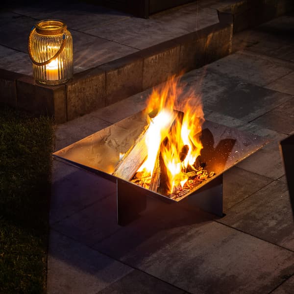 KADAX Bålplads 56 cm Til Bål Grill Kedel Stålrist Stor Skål