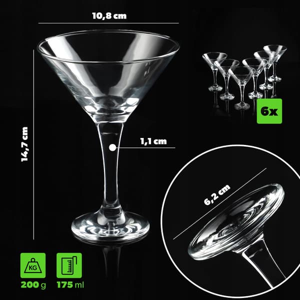 KADAX Martiniglas 175ml 6-delars glasset
