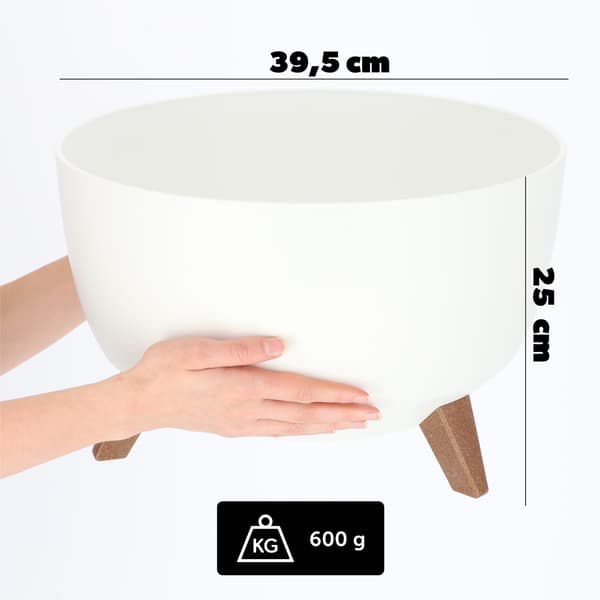 KADAX Urtepotte 40 cm med benbetræk og indsats