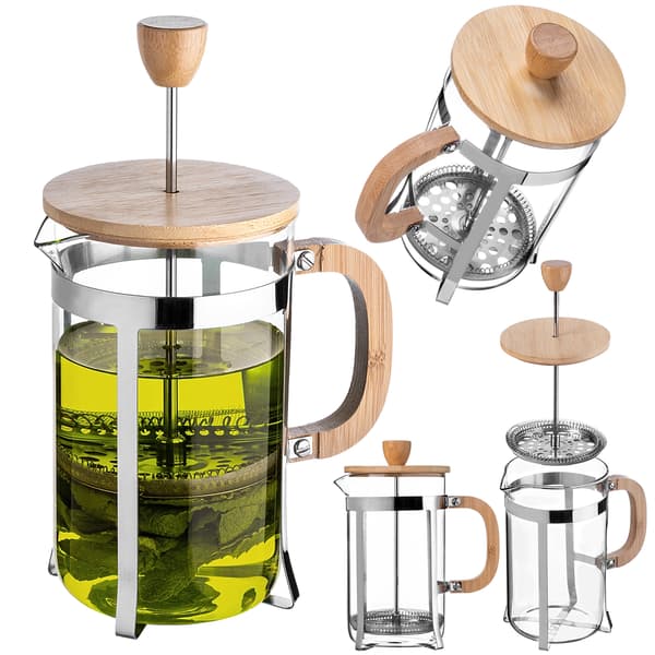 KADAX urtete-kaffemaskine, stempelkande, glaskande, si, 800 ml