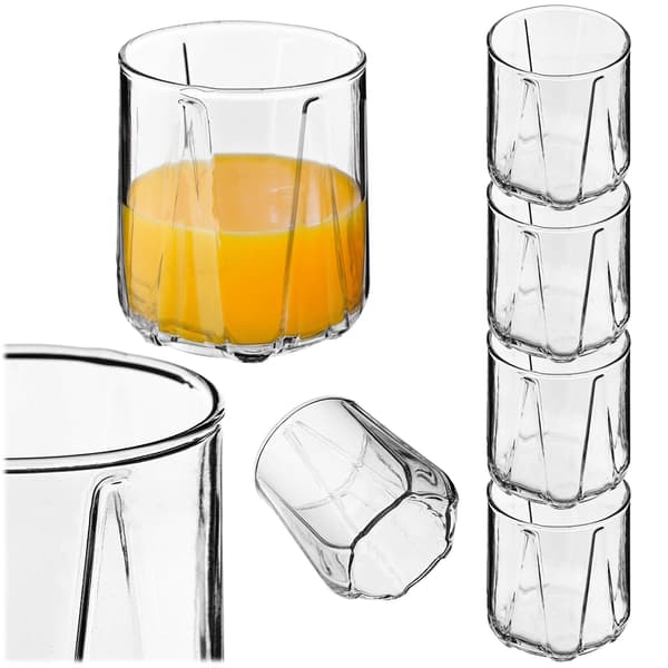 KADAX Glas för Whisky, Drycker, Juice, Vatten 360ml Presentset med 4
