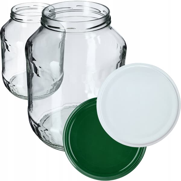 KADAX 2x Glas 1,7 L Glas til Honning, Marmelade, Likør, Kapsler Fi 89