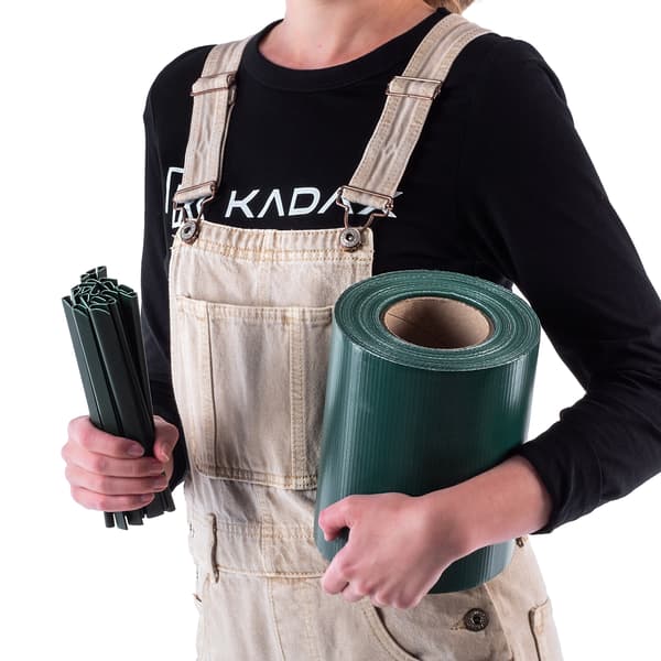 KADAX Stakettejpskydd för staketpaneler, Staket, UV-skydd, 20 klämmor, 19x35M