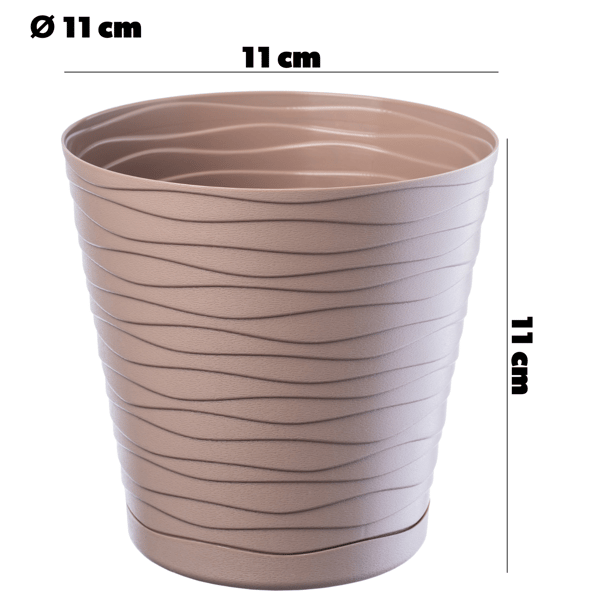 KADAX Urtepotte 11 cm Plastik Urtepottedæksel med Stativ