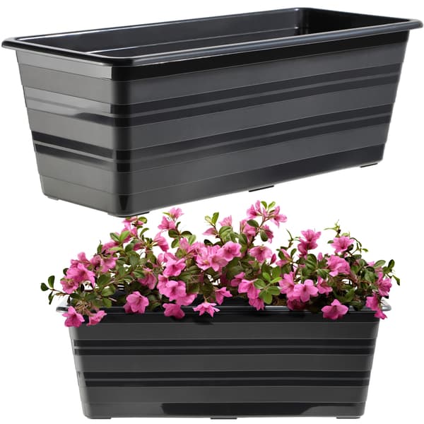 KADAX Balkonkasse 40 cm Urtepotte Urtepotte Balkon Antracit