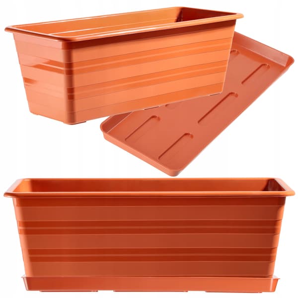 KADAX Balkonkasse 40 cm Urtepotte Urtepottestativ Balkon Blomsterstativ