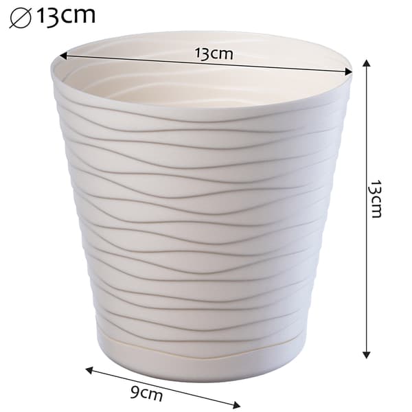 KADAX Urtepotte 13 cm Plastik Urtepottedæksel med Stativ