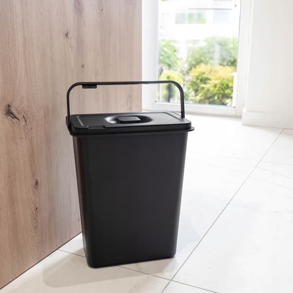 KADAX Jäteastia 10L Musta Kannella