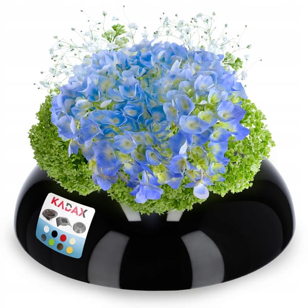 KADAX Urtepotteskjuler til Compositions Compositions Dekorationsfod Ikebana Sort 9,5 cm