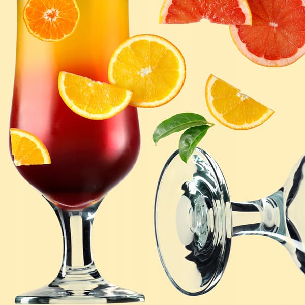 KADAX Glas för Drycker, Cocktails, Öl, Vatten, 370ml, Set om 6