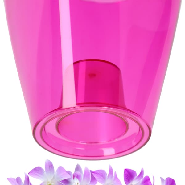 KADAX Urtepotte Orkidé Planter Plastik Urtepotte Pink Massiv 9cm