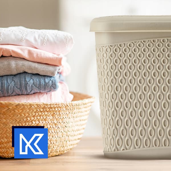 KADAX Vaskemiddelbeholder 6L Vaskemiddelkapsler Beige