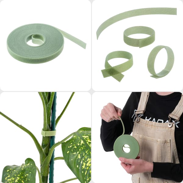 KADAX Velcrobånd til tomatblomster, planter, buske, træer, 760 cm, 7,6 m