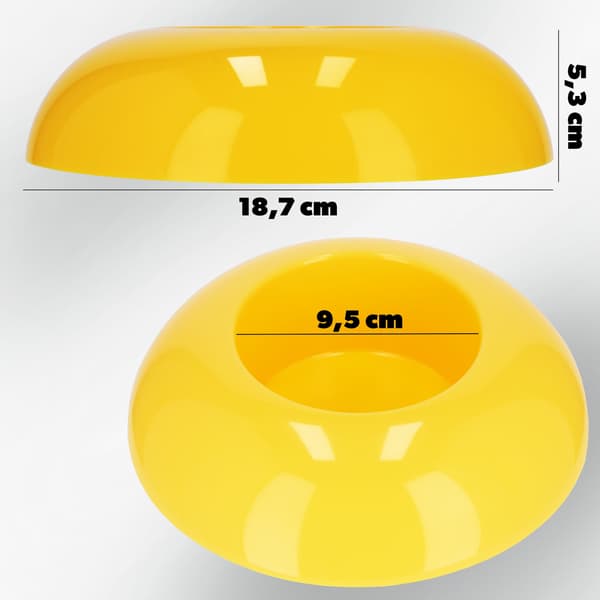 KADAX Urtepotteskjuler til kompositioner, dekorationer, Ikebana-base, gul, 9,5 cm