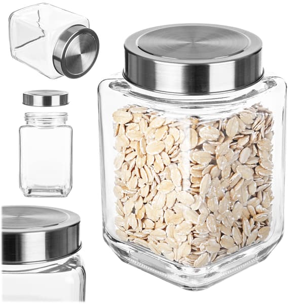 KADAX Glasbehållare med lock 700ml för lösa produkter