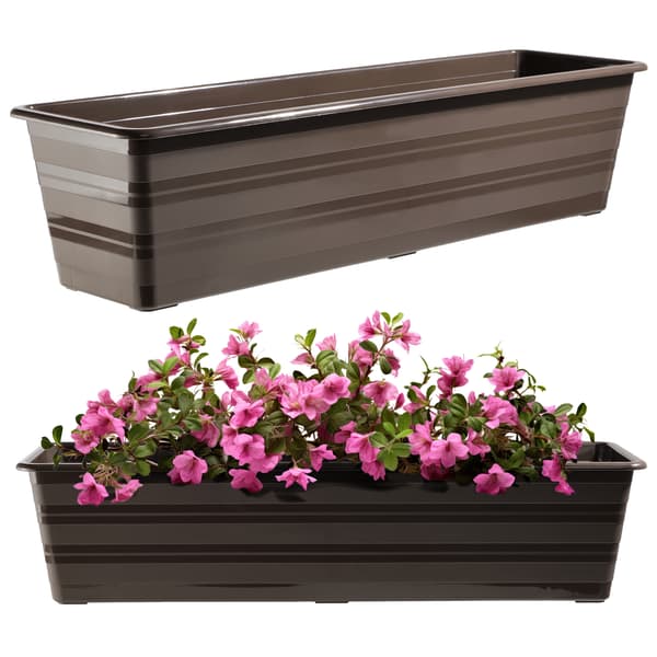 KADAX Balkonkasse 60 cm Urtepotte Urtepotte Balkon Brun
