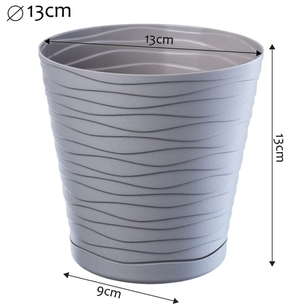 KADAX Urtepotte 13 cm Plastik Urtepottedæksel med Stativ