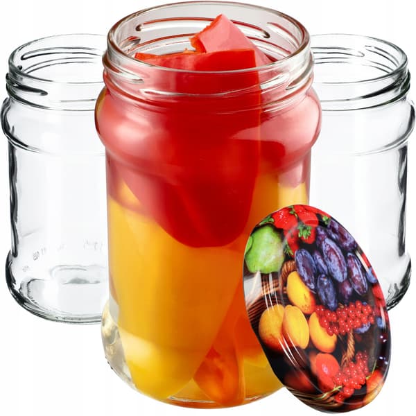 KADAX Seno purkit 315ml 10kpl 66mm + 'Fruit' kannet