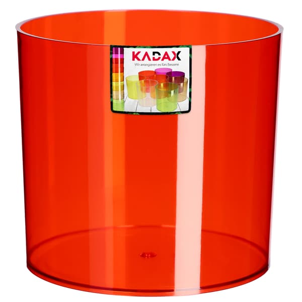 KADAX Blomkruka Rund Plastkruka 15 cm Röd
