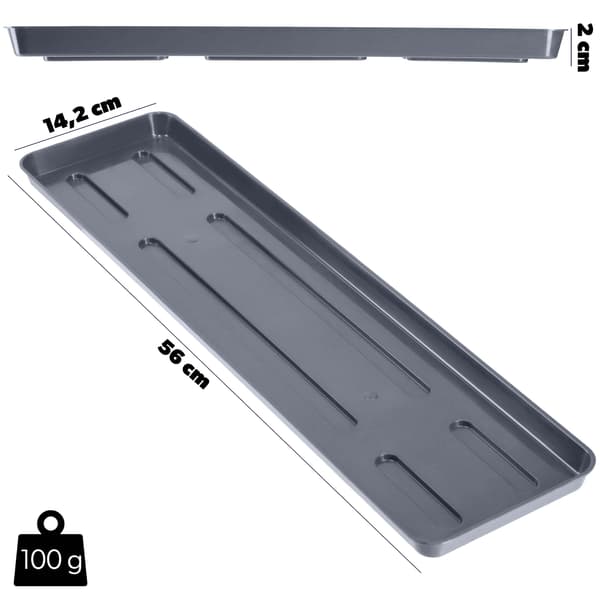 KADAX Urtepottestativ 60cm Balkonkasse Plastbakke