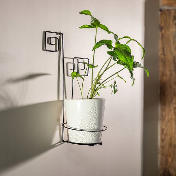KADAX Metal væghængt blomsterstativ Loft til blomster, planter og potter