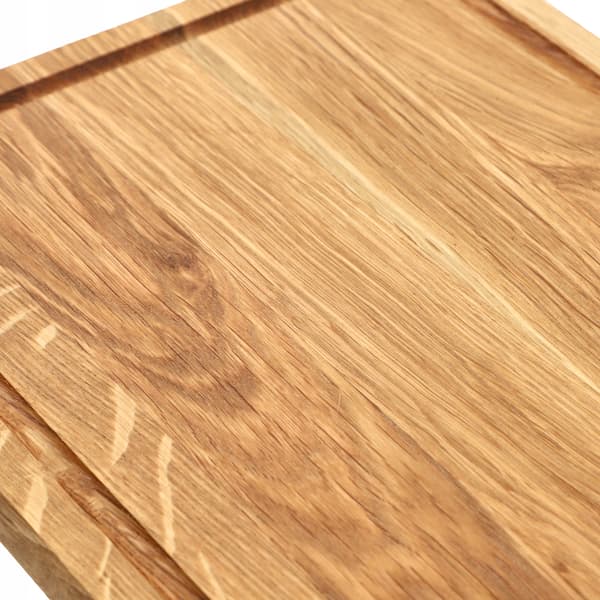 KADAX Træskærebræt til Køkken 45x30cm til Servering, Massiv Eg