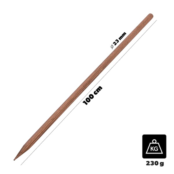 KADAX Impregnerad Träpåke 100 cm Trädstödsstång Diameter 23 mm