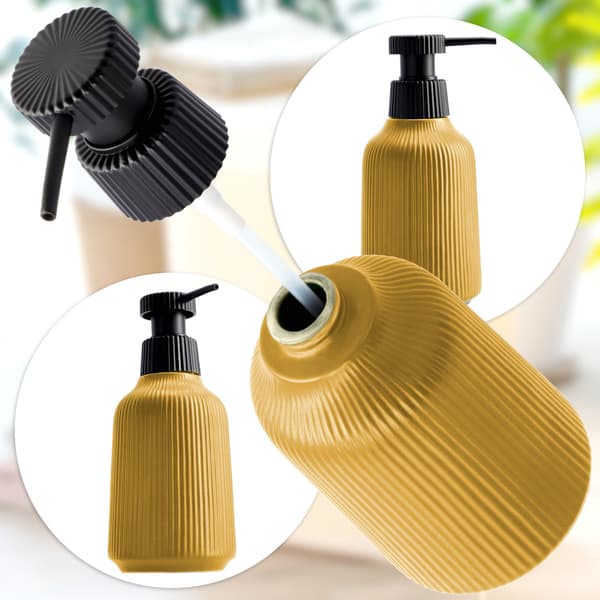 KADAX Dispenser för flytande tvål 400ml badrumsbehållare med pump