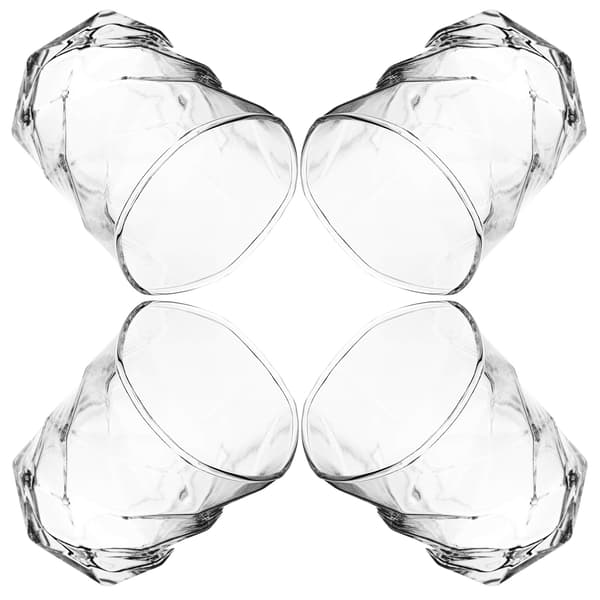 KADAX Glas för Whisky, Drycker, Juice, Vatten 330ml Presentset med 4