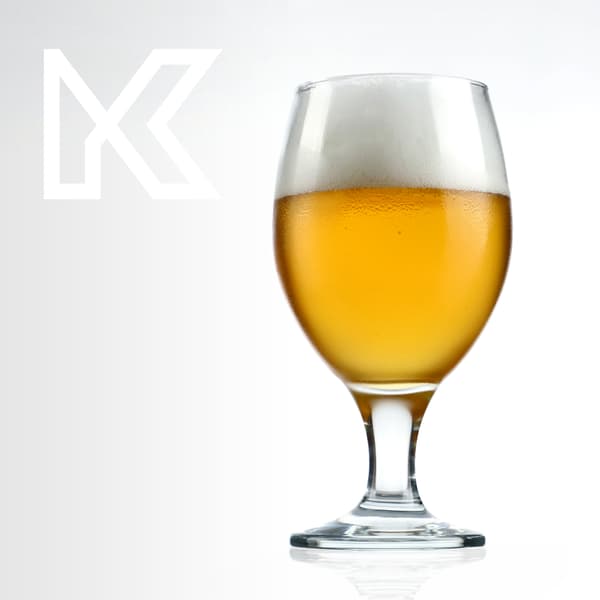 KADAX Ölmugg Glas 400ml Glasmuggar Set med 6 Presentset