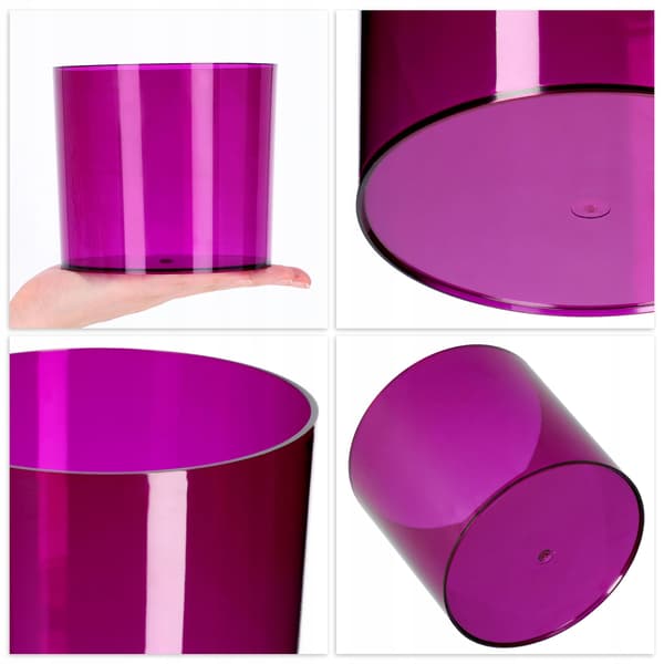 KADAX Urtepotte Rund Plastik Plantepotte 14 cm Lilla