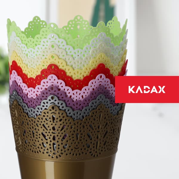 KADAX Urtepotte, Urtepotte, Låg, Høj, Plastik, 12 cm, Lyserød