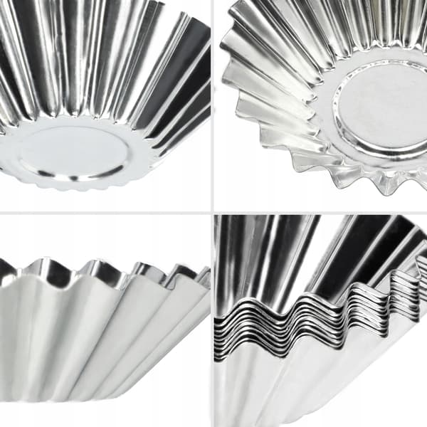 KADAX Set med 10 metallformar för muffins, cupcakes och tartlets 7 cm