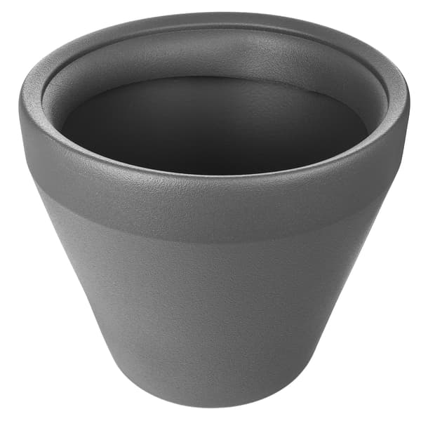 KADAX Urtepotte Stor Rund Urtepotte Have Terrasse Antracit 39cm